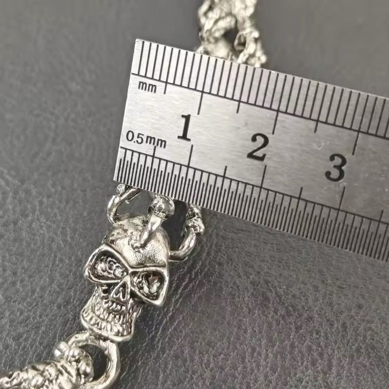 Vintage Metal Carve Eagle Skull Head Pants Chain Size ONE SIZE - 6 Thumbnail