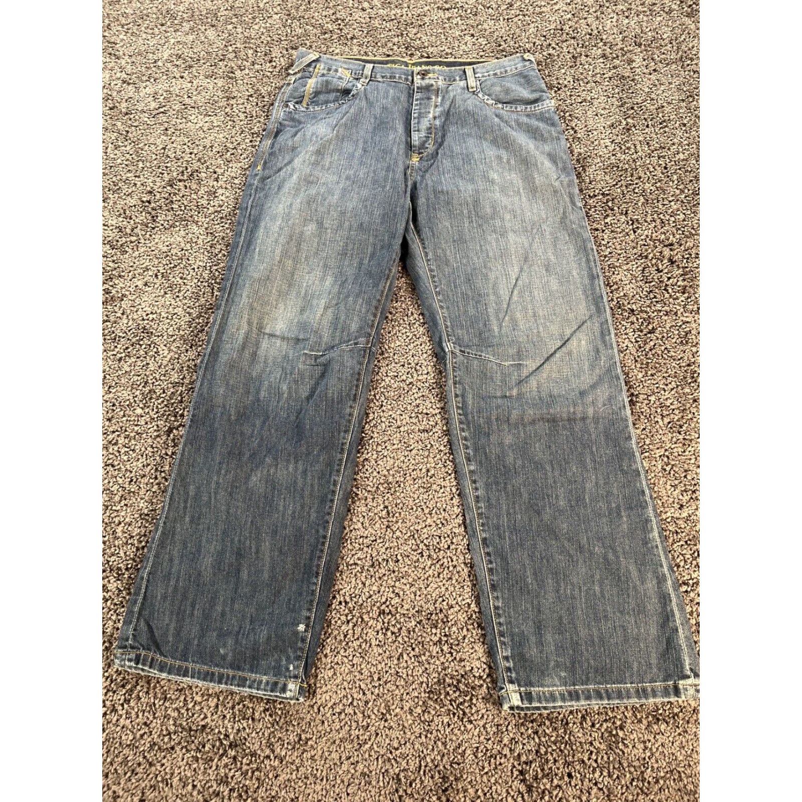 Nautica VINTAGE Nautica Jeans Mens 34x31 Baggy Denim Medium Wash Pants Y2K Straight Relaxed 5-Pocket Mens Blue Size US 34 / EU 50 - 7 Thumbnail