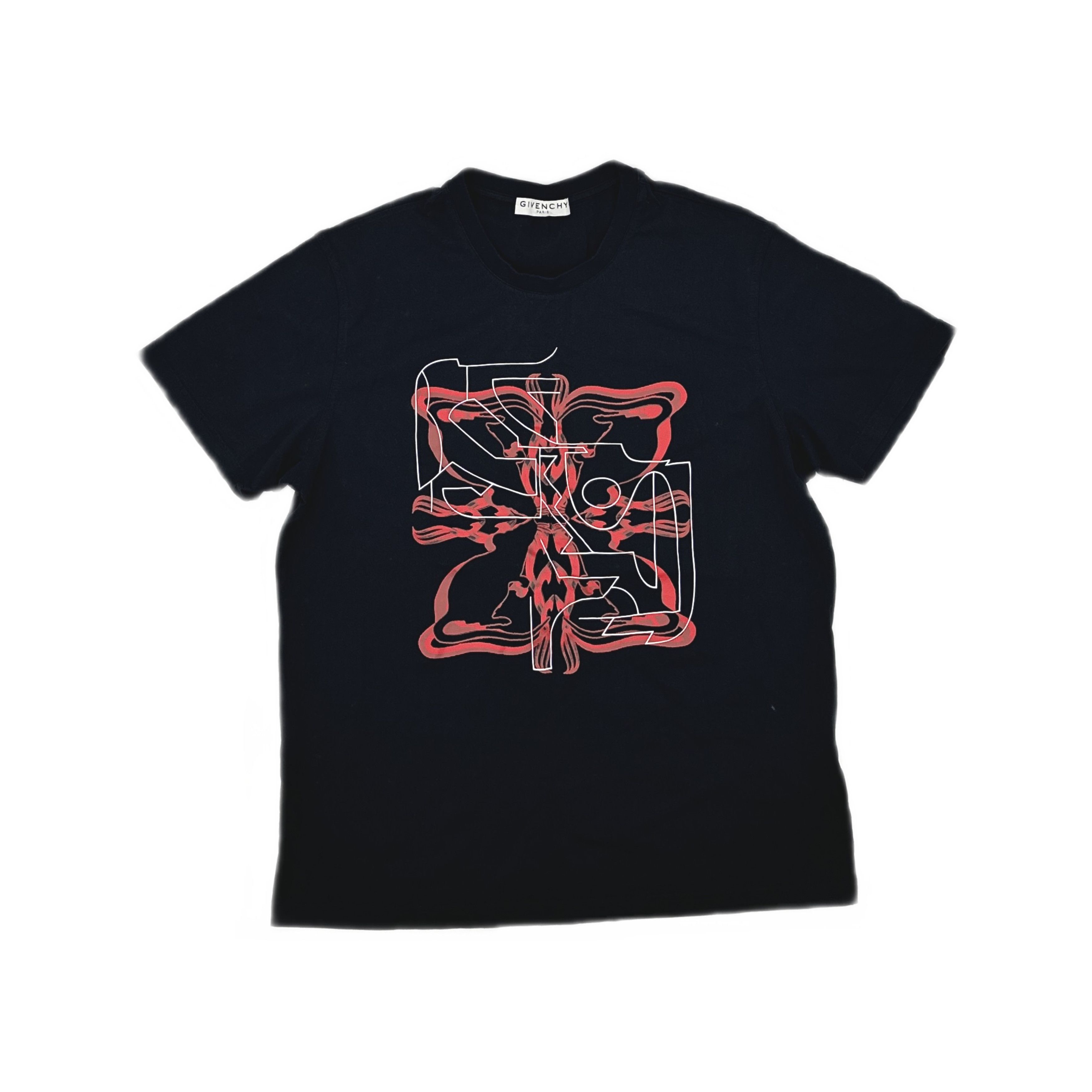 Givenchy Givenchy Abstract Logo T-Shirt Size M Size US M / EU 48-50 / 2 - 1 Thumbnail