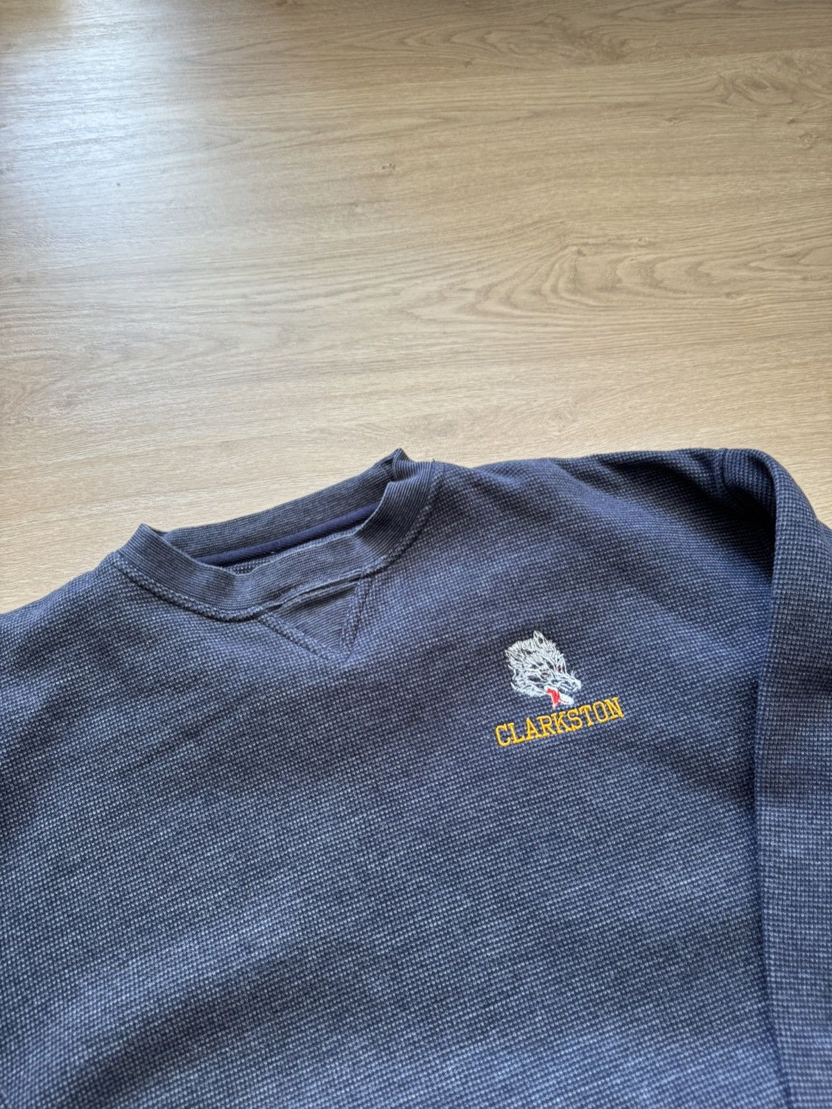 Vintage Vintage Clarkston University Football Team Boxy Sweatshirt Size US XL / EU 56 / 4 - 2 Thumbnail