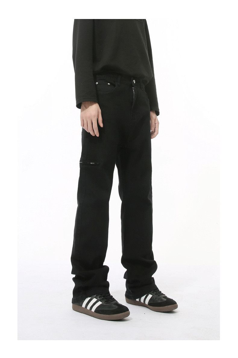 Japanese Brand × Jean Japanese retro straight zipper casual jeans Size US 32 / EU 48 - 3 Thumbnail