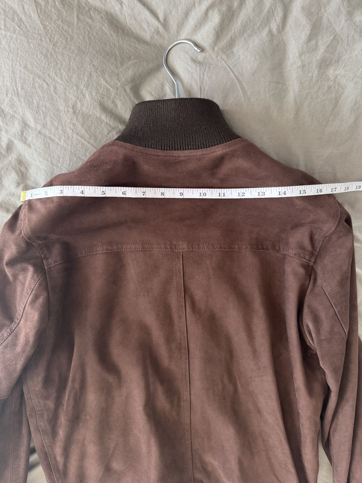 Valstar NWT Lined Valstarino Bomber Jacket in Suede Leather - Caffe Size US S / EU 44-46 / 1 - 6 Thumbnail