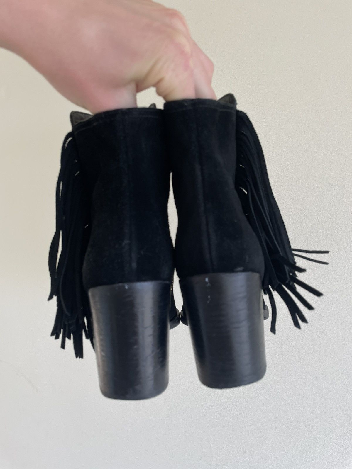 Pierre Balmain Pierre Balmain Suede Fringe Ankle Boots Indie Sleaze Size US 8 / IT 38 - 4 Thumbnail