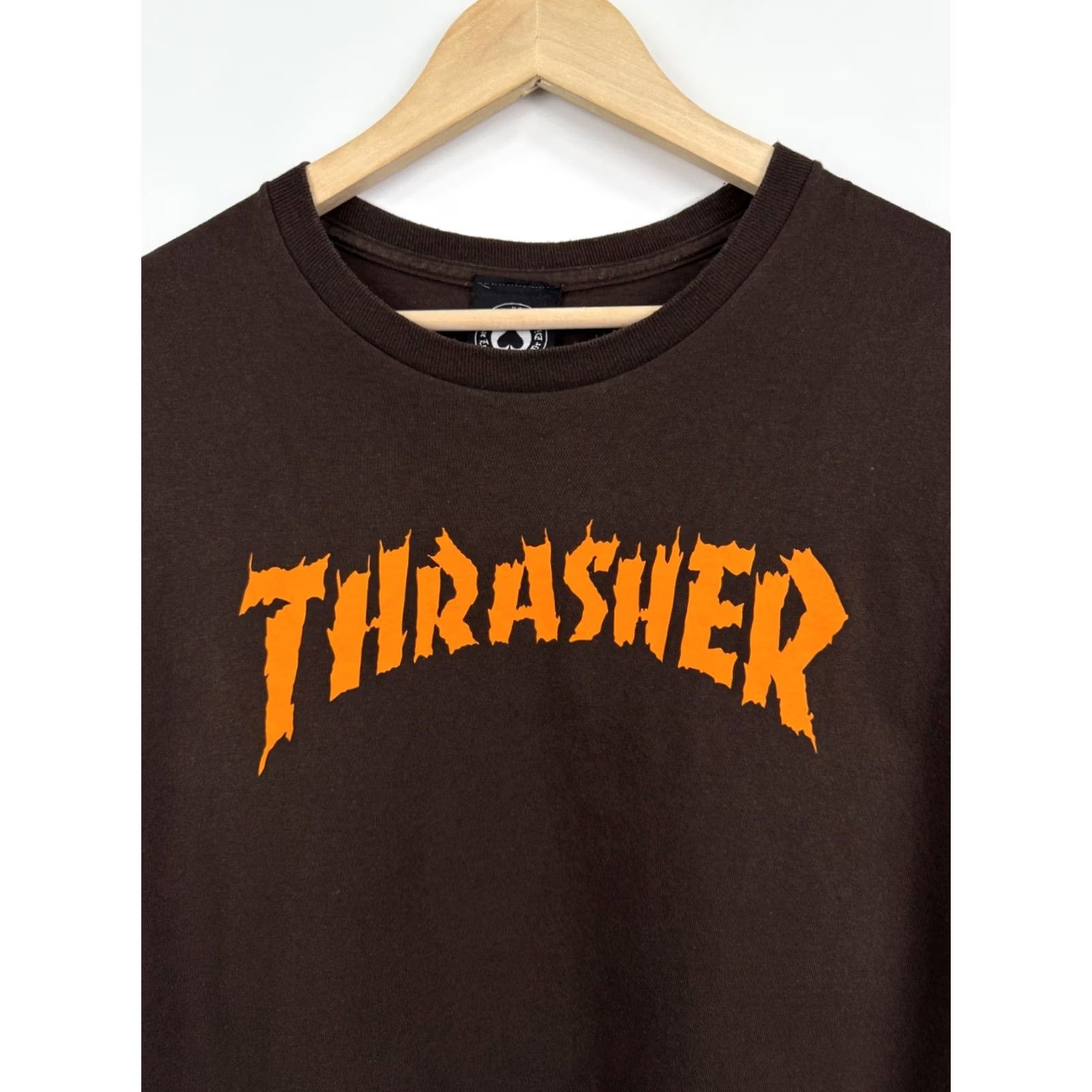 Thrasher Thrasher Burn It Down T-Shirt Men XL Brown Y2K Rare Retro Hype Crew Neck Short Sleeve Brown Shirt Mens XLTex Size US XL / EU 56 / 4 - 6 Thumbnail
