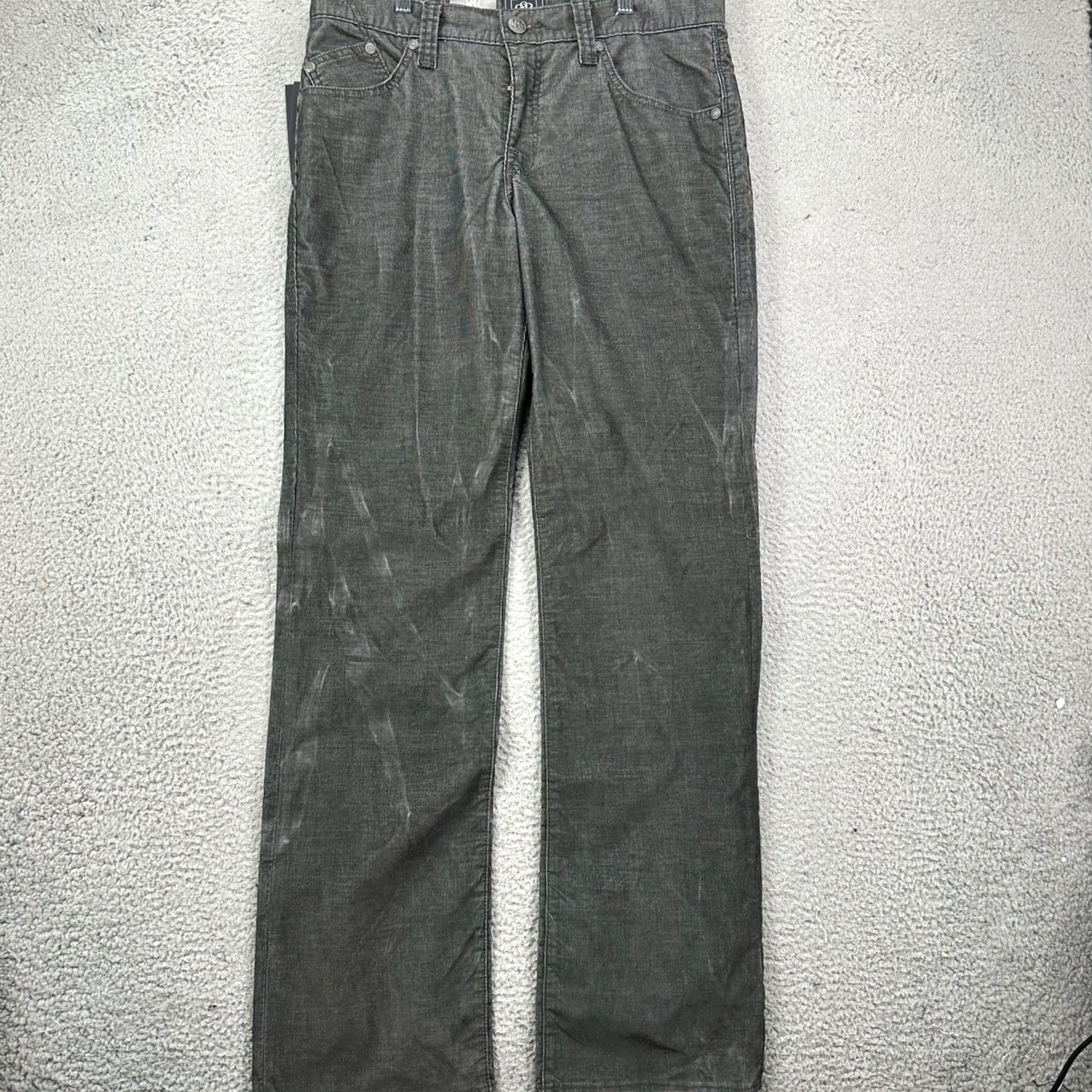 Vintage VINTAGE Rock & Republic Neil Pants Gray Corduroy 34X34 Straight Mens 5-Pocket Distressed Mood: Casual, Regular Fit Size US 34 / EU 50 - 3 Thumbnail