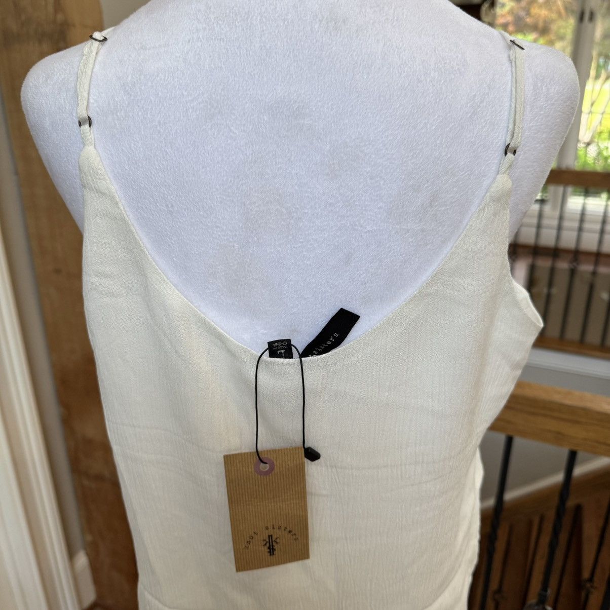 Anthropologie Anthropologie Knot Sisters boho embroidered cami tank top Size L / US 10 / IT 46 - 5 Thumbnail