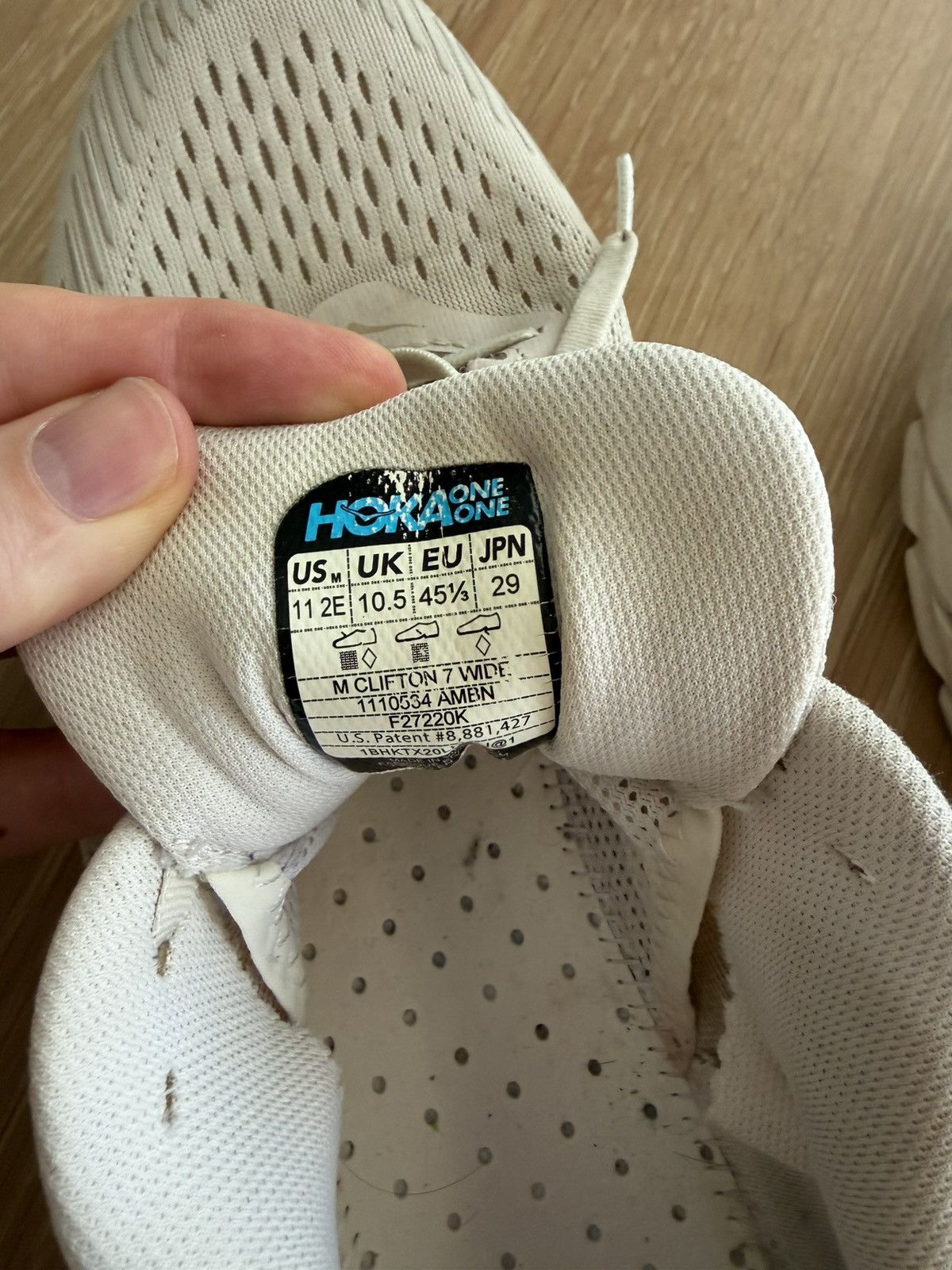 Hoka Hoka Clifton 7 Almond size 11 2e Size US 11 / EU 44 - 5 Thumbnail