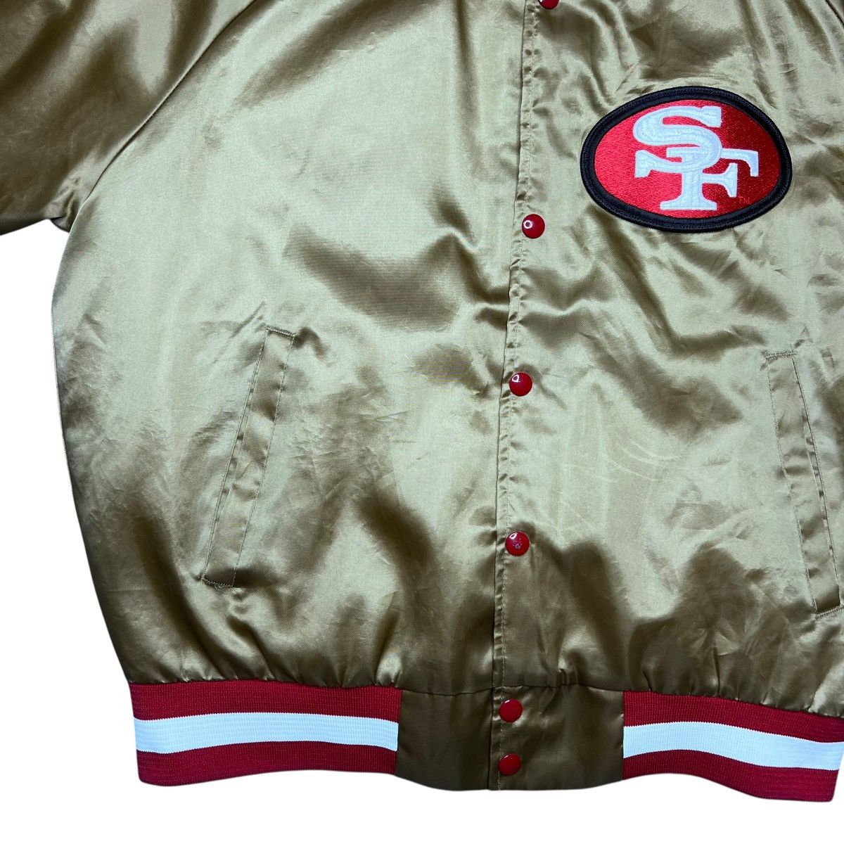 NFL San Francisco 49ers Chalk Line Plain Back Satin Jacket