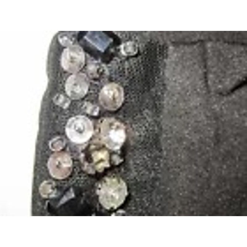 Other Sabora One Shoulder Stoned & Beaded Women’s Black Dress Med Size M / US 6-8 / IT 42-44 - 4 Thumbnail