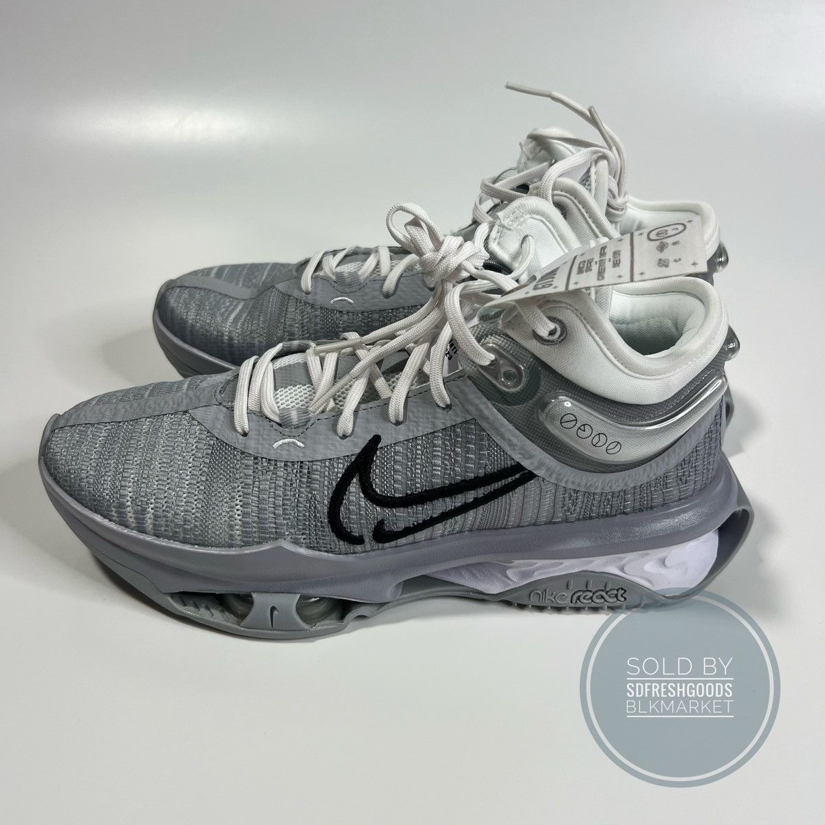 Nike Nike Air Zoom GT Jump 2 Wolf Grey Basketball Shoes 9 Size US 9 / EU 42 - 1 Thumbnail