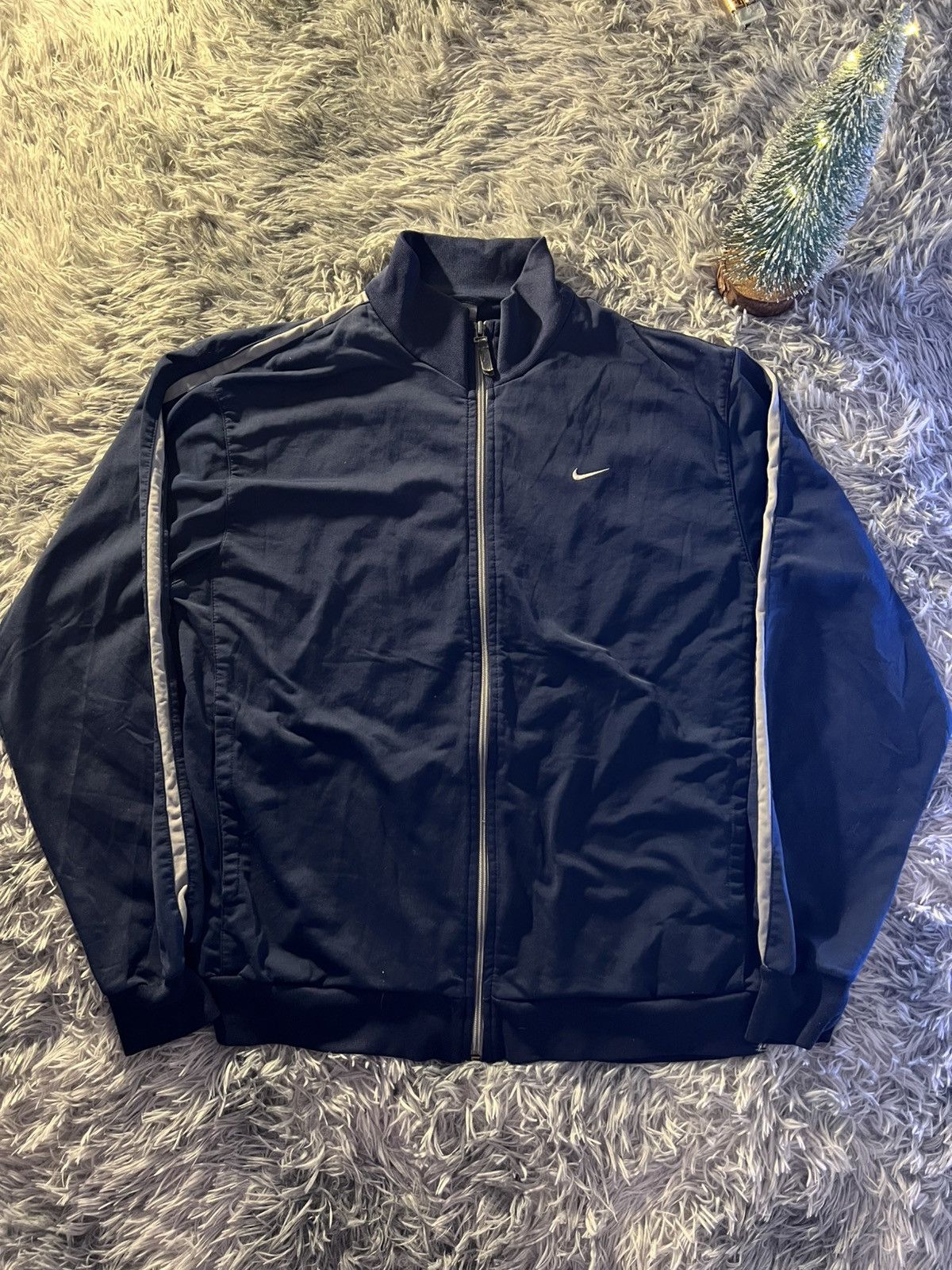 Nike Nike hoodie 90s navy blue Size US M / EU 48-50 / 2 - 1 Thumbnail