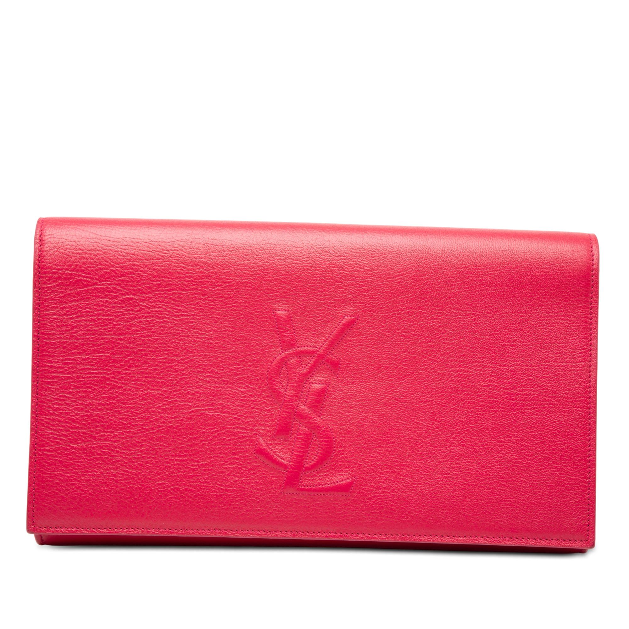 Yves Saint Laurent Yves Saint Laurent Large Leather Belle De Jour Clutch Size ONE SIZE - 1 Thumbnail