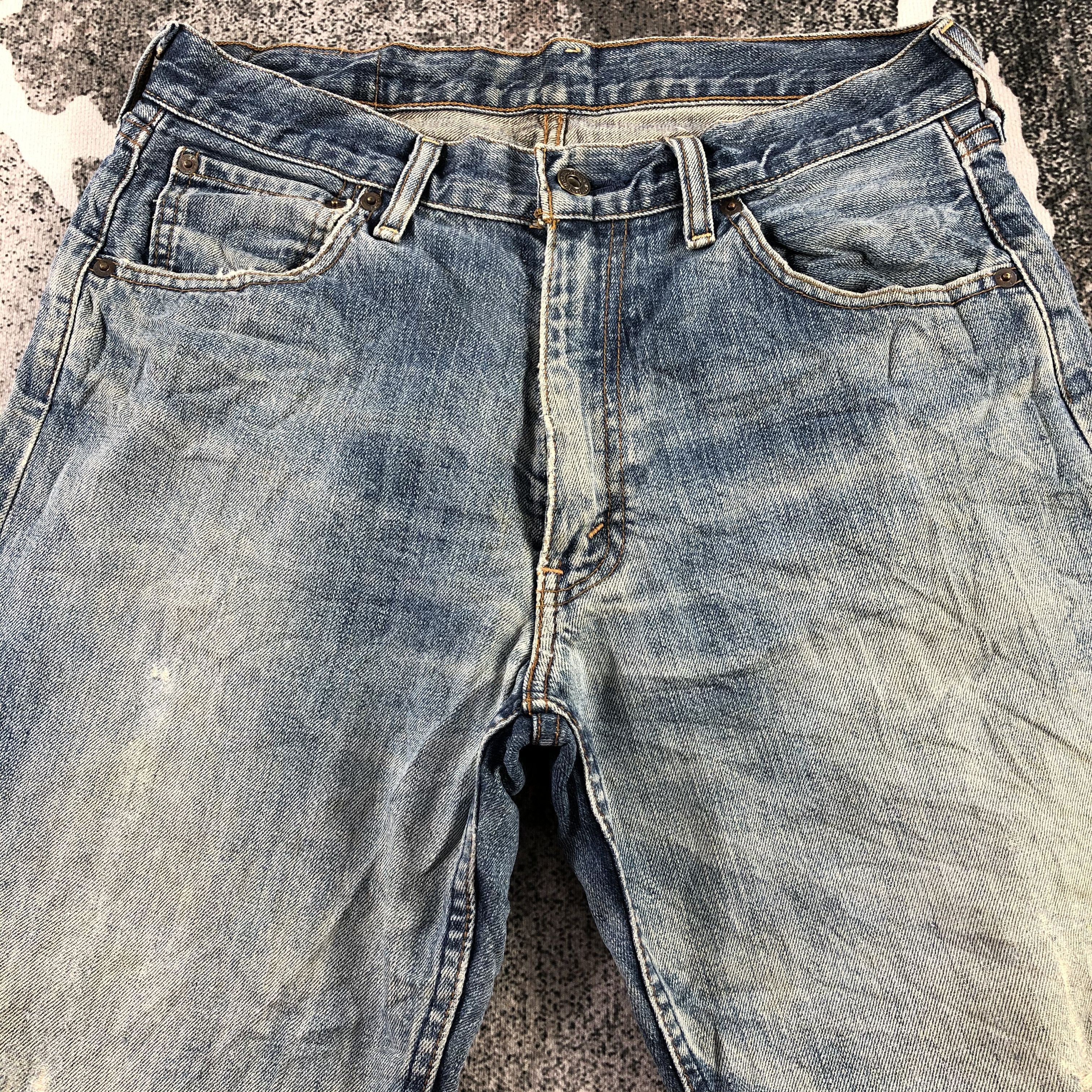 Levi's Vintage Levi's 503 Jeans Distress Faded Blue Denim KJ1457 Size US 31 - 3 Thumbnail