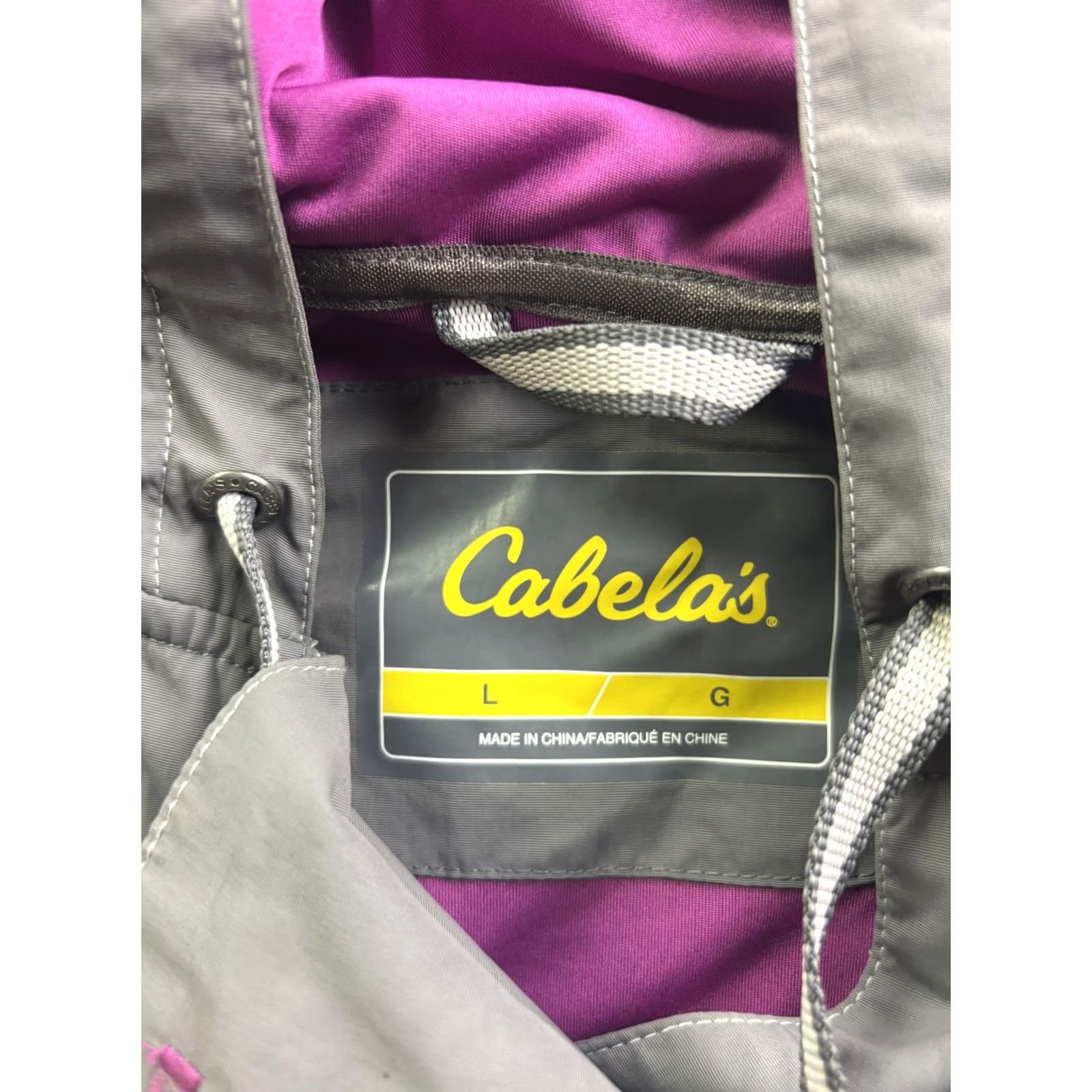 Vintage Cabela's Jacket Womens L Gray Hooded Anorak Pullover Zip Pockets Outdoor Size L / US 10 / IT 46 - 2 Thumbnail