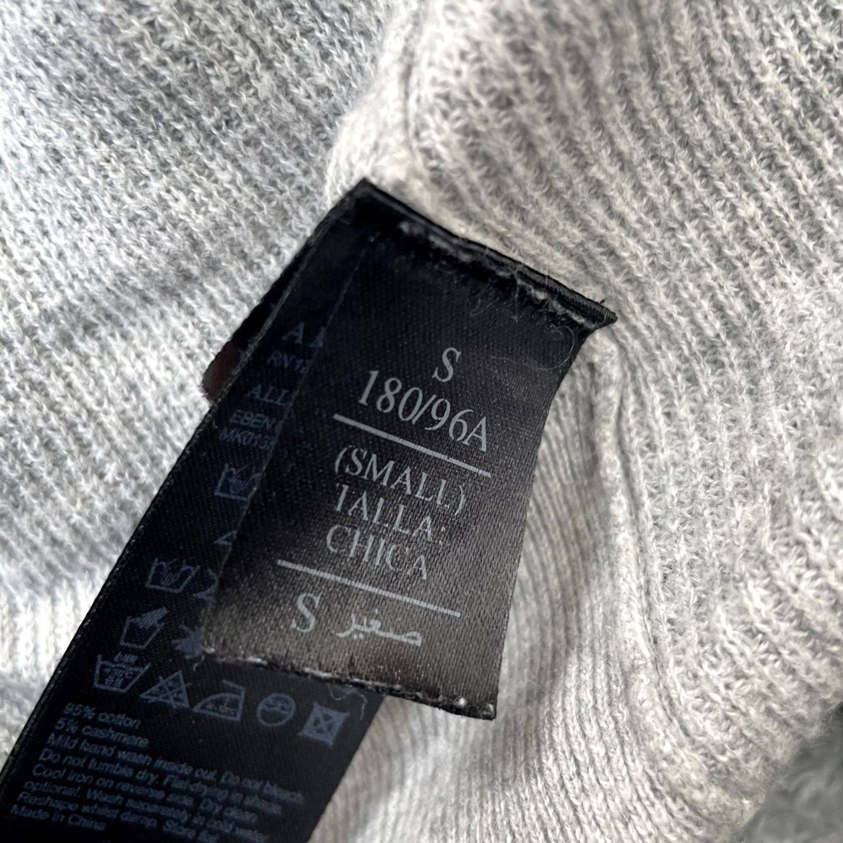 Allsaints AllSaints Cardigan Womens Small Gray Open Front Knit Long Sleeve Cotton Cashmere Size S / US 4 / IT 40 - 4 Thumbnail