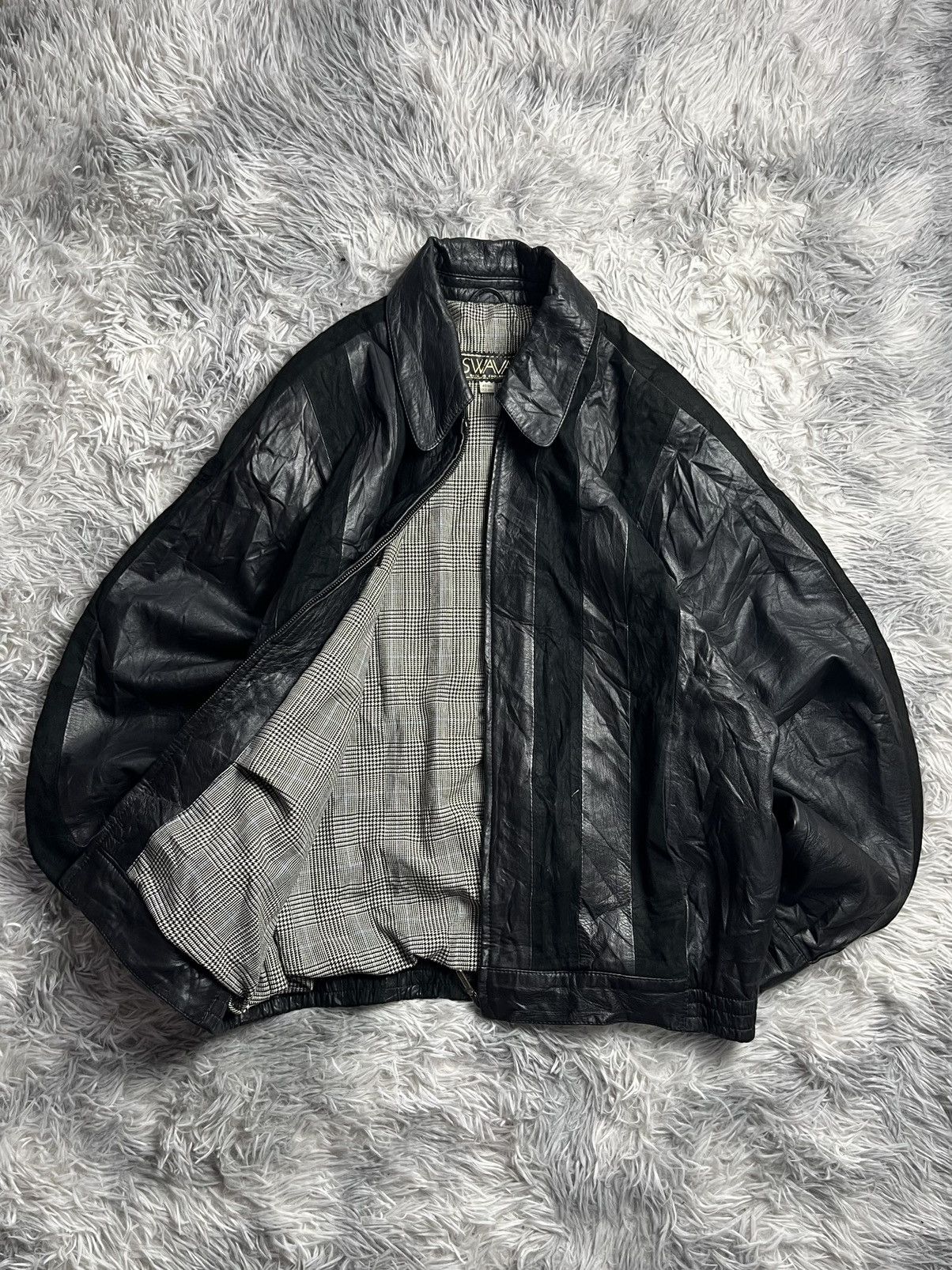 Vintage Vintage 90s SWAVA Leather Jacket Size US M / EU 48-50 / 2 - 5 Thumbnail