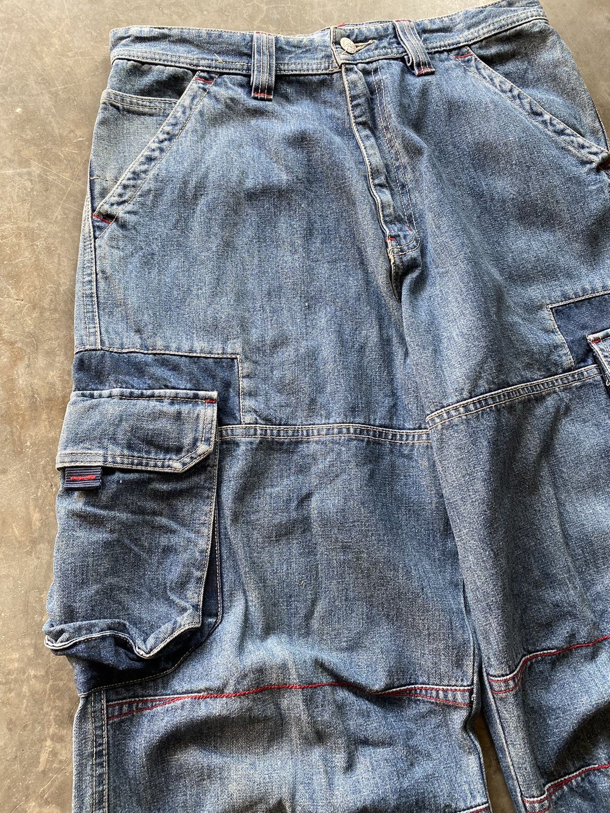JNCO × Jean × Vintage Vintage Paul Jr Lajolla Surf California Cargo Denim Size US 32 / EU 48 - 3 Thumbnail