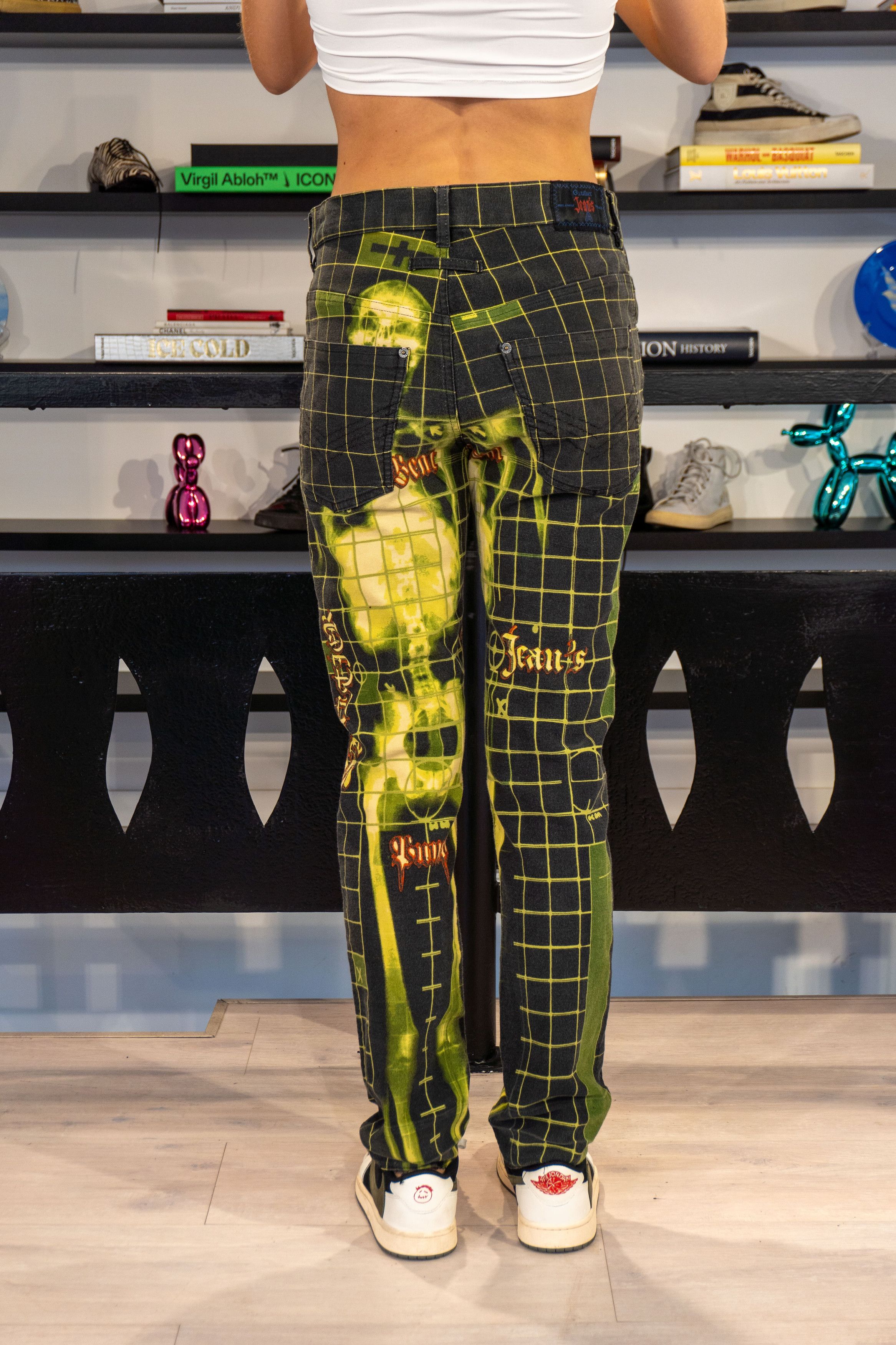 Jean Paul Gaultier Jean Paul Gaultier 1996 CYBERBABA JEANS X-RAY SKELETON Size 27" / US 4 / IT 40 - 5 Thumbnail
