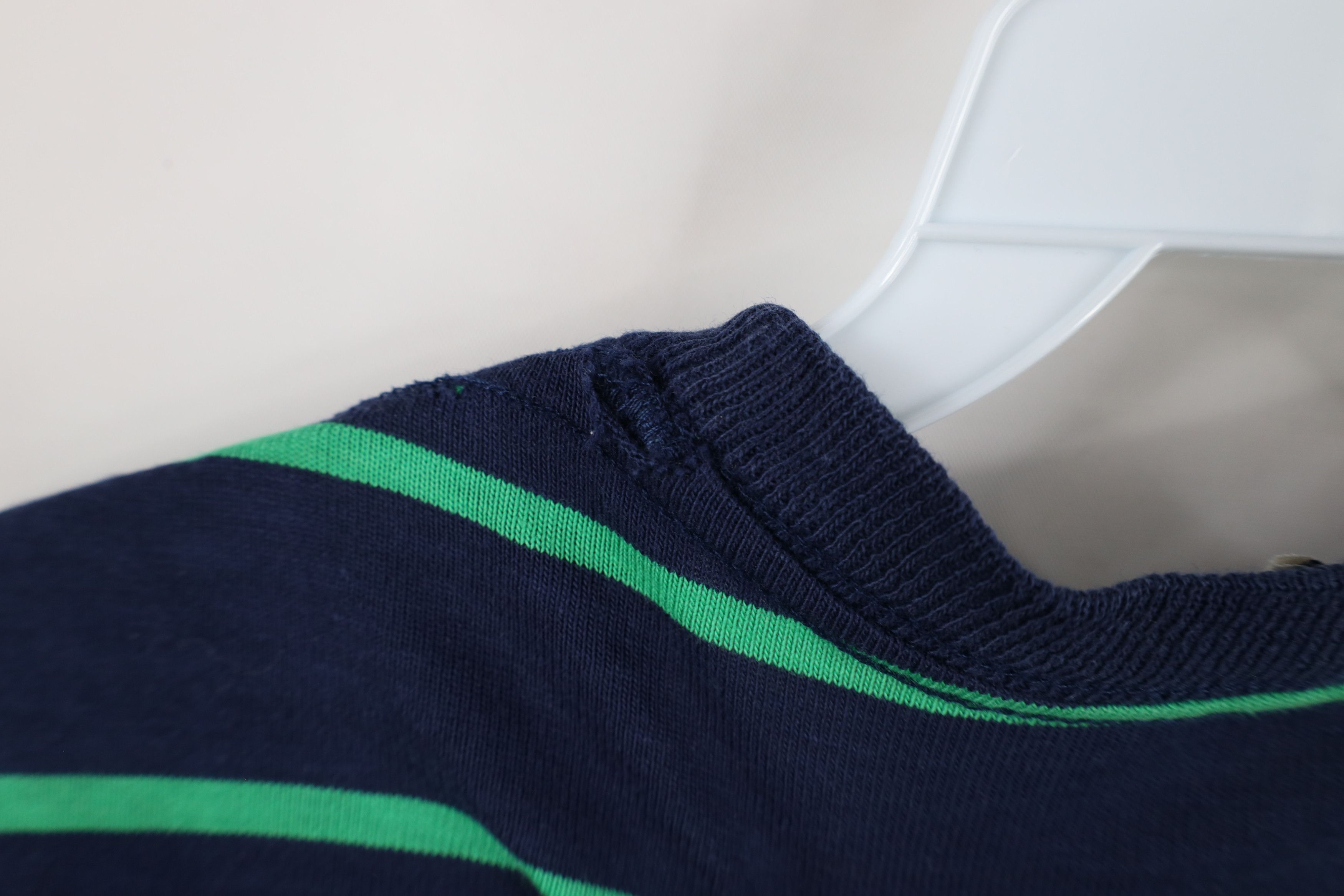 Vintage Vintage 90s Streetwear Striped Knit Short Sleeve T-Shirt USA Size US M / EU 48-50 / 2 - 10 Thumbnail
