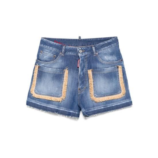 Dsquared2 DSQUARED2 Women Shorts & Burmudas S30341 S73MU0237 470 BLUE Size 25" / US 0 / IT 36 - 1 Thumbnail