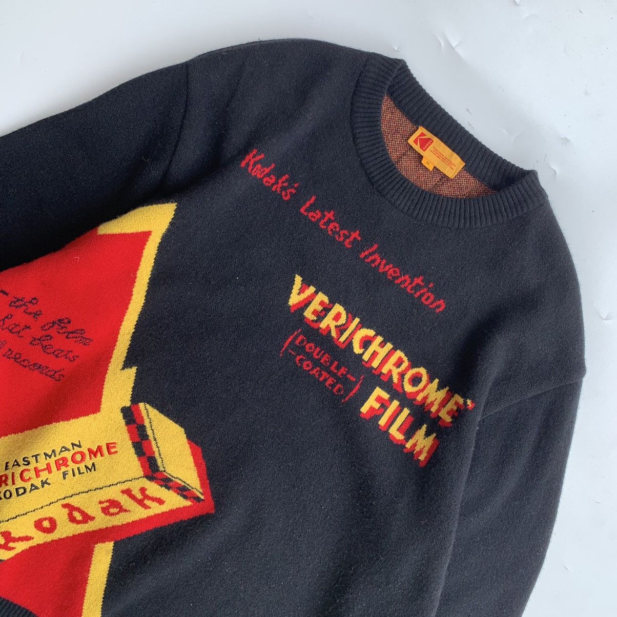 Japanese Brand × Kodak Knitwear vintage jumpers pattern grandpa sweater by Kodak Size US XL / EU 56 / 4 - 3 Thumbnail
