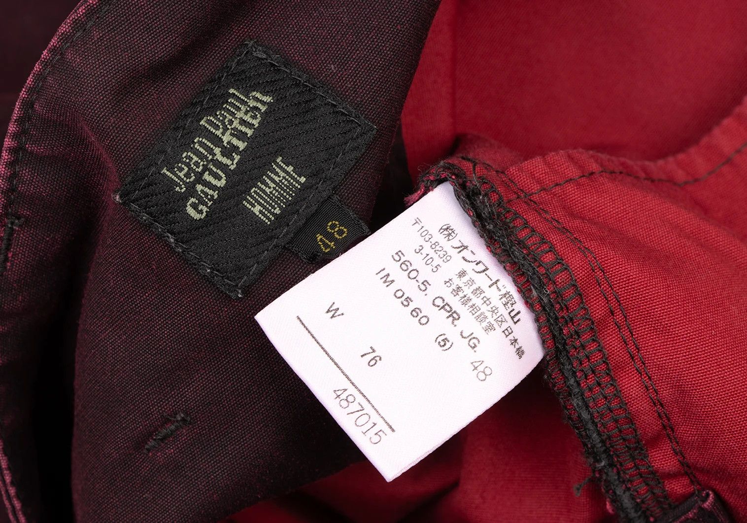 Jean Paul Gaultier Pocket Dyed Pants in Red, Size 48 Size US 32 / EU 48 - 15 Thumbnail