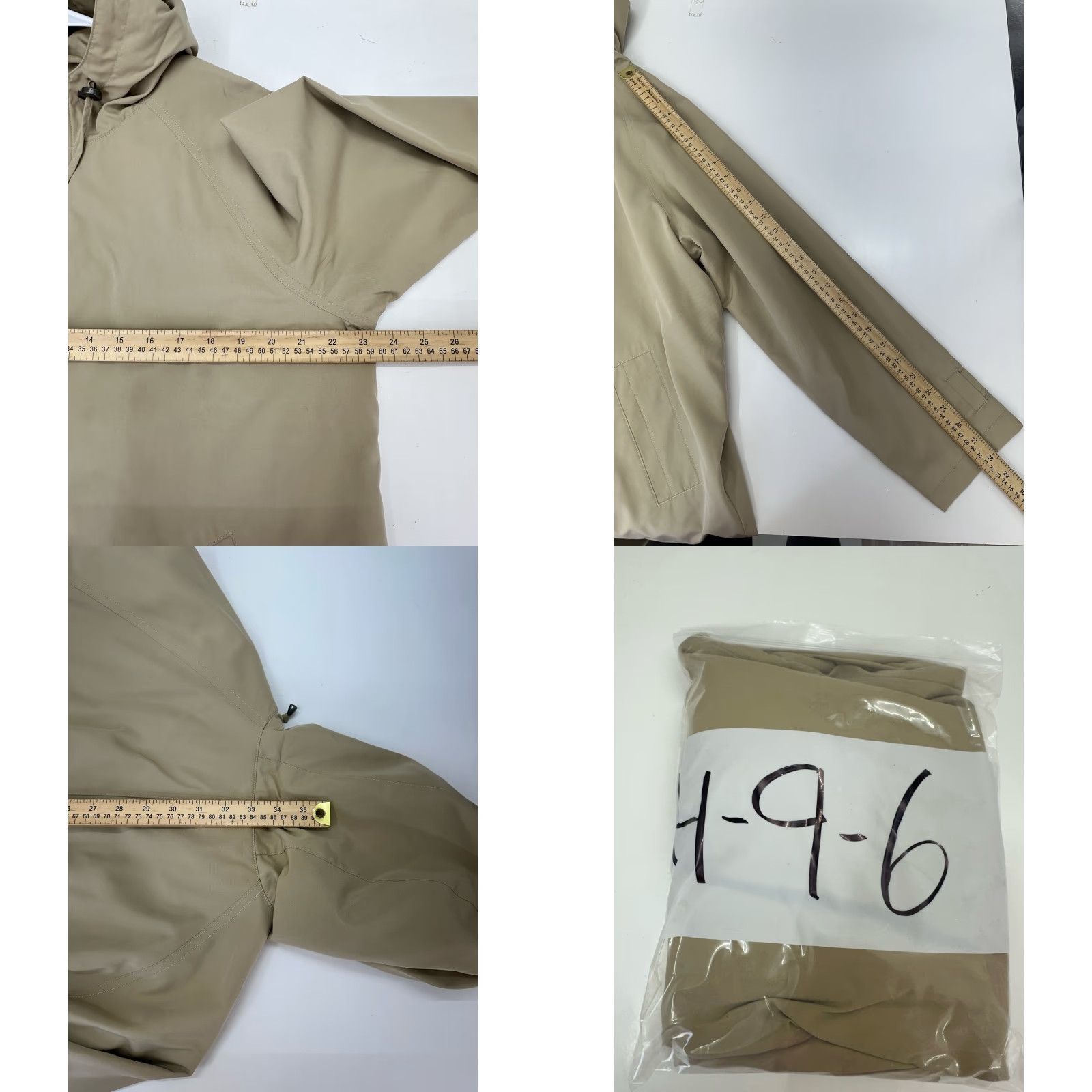Vintage L.L. Bean Womens Jacket Size Petite Large Tan Zip Up Hooded Trench Coat Size L / US 10 / IT 46 - 8 Thumbnail
