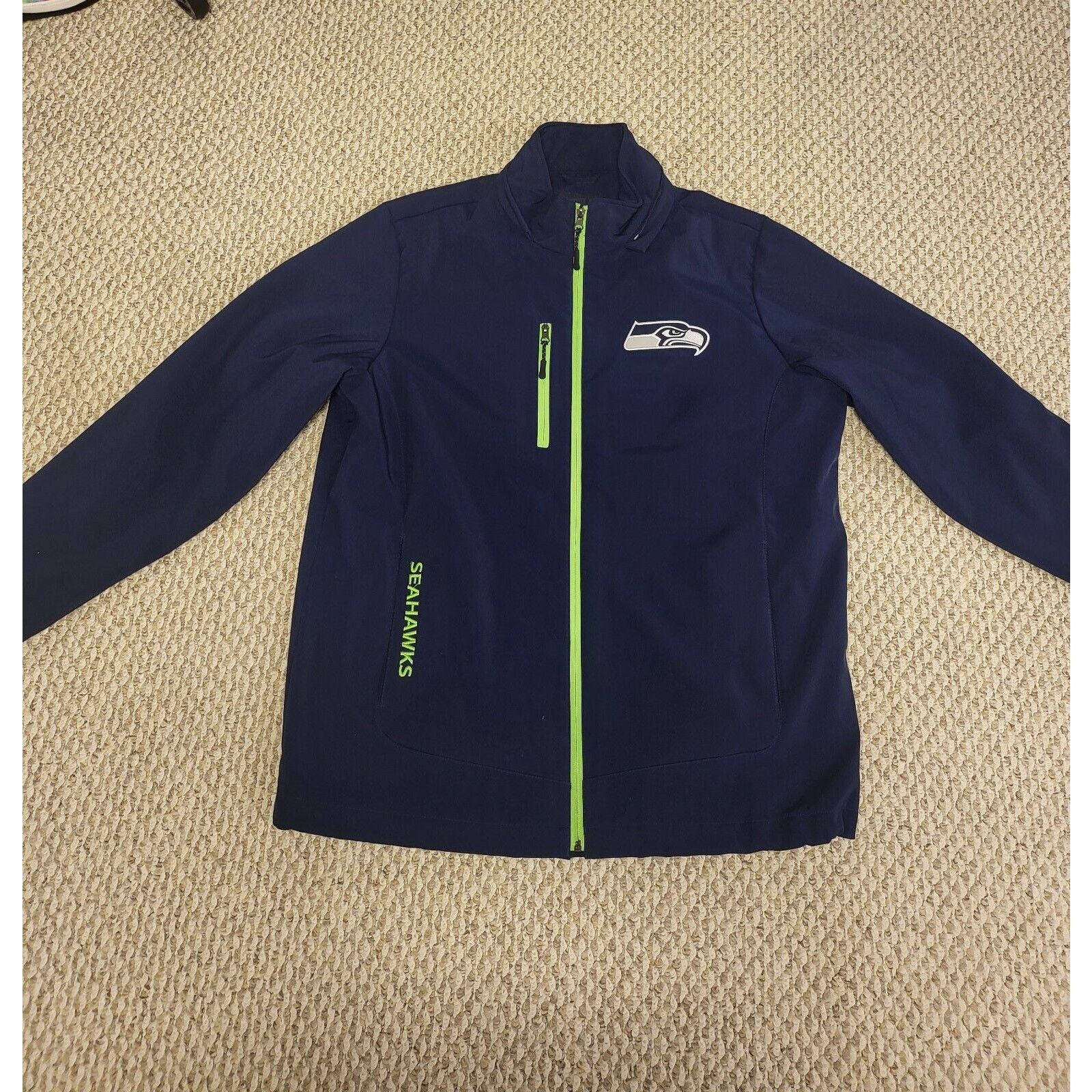 NFL NFL Seattle Seahawks Navy blue-Full Zip Mens Mid Weight Size ONE SIZE - 1 Thumbnail