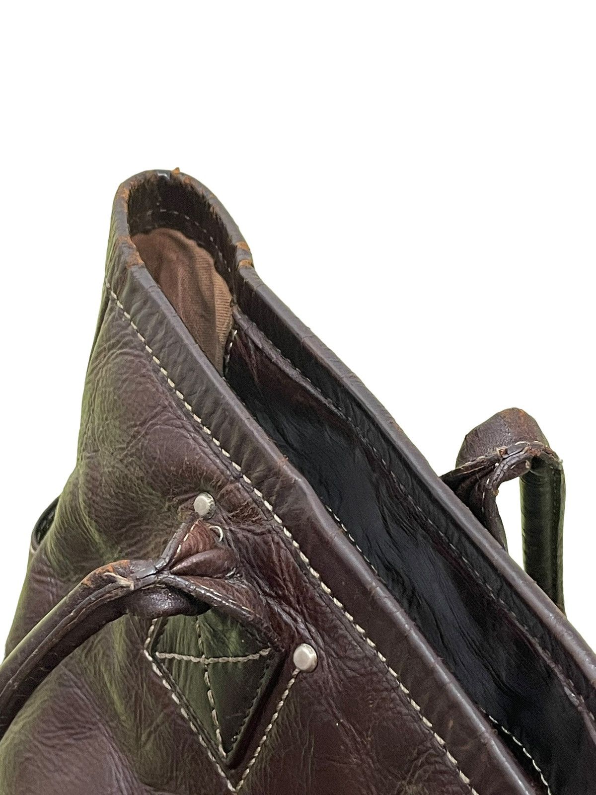 Japanese Brand Full Grain Leather Patina Tsuchiya Kaban Shoulder Bag 3🟩 Size ONE SIZE - 23 Thumbnail