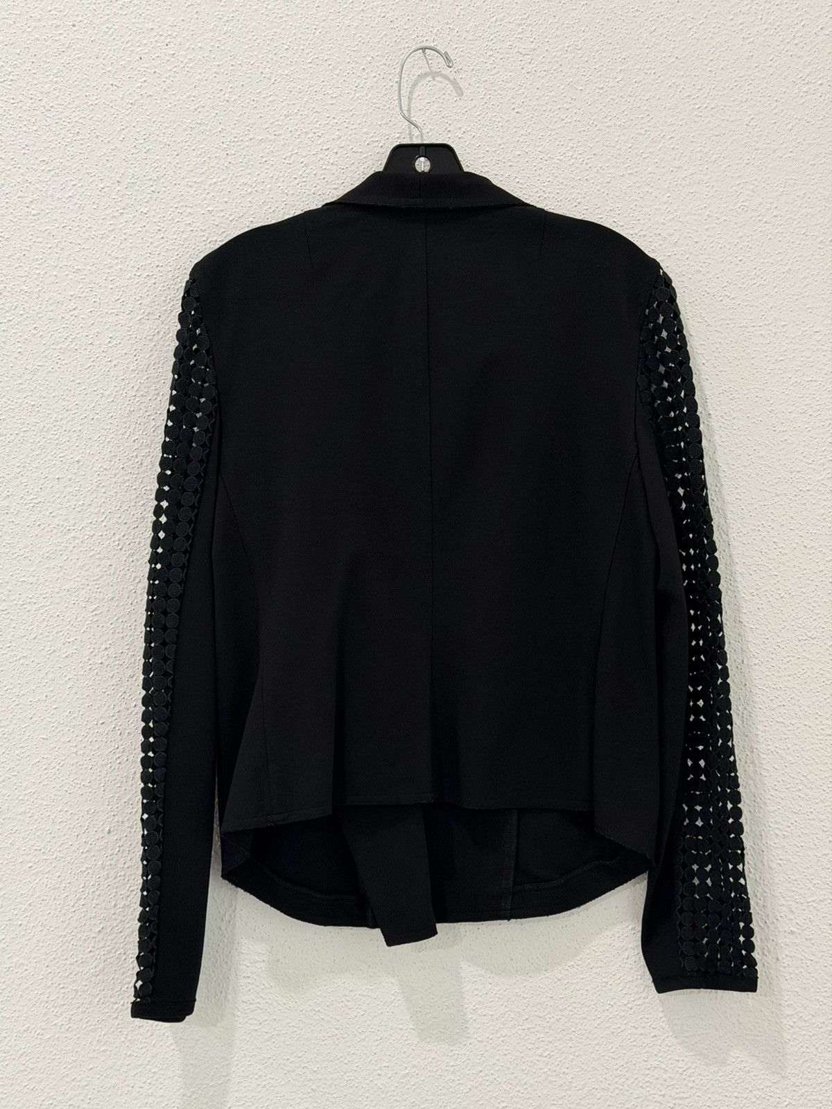 Akris Akris Punto Asymmetric Zip Laser Cut Sleeve Lace Jacket 10 Size L / US 10 / IT 46 - 6 Thumbnail
