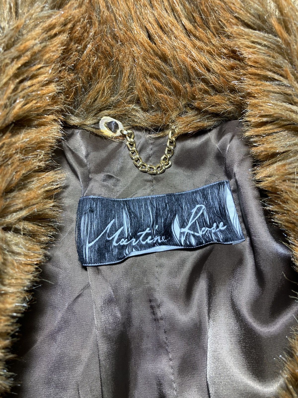 Martine Rose AW18 Martine Rose Faux Fur Patchwork Coat Brown 2018 Size US XS / EU 42 / 0 - 3 Thumbnail