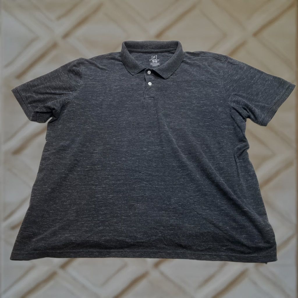George George Polo Shirt Mens 2XL Dark Gray Short Sleeve Cotton Knit Golf Rugby with Logo Size US XXL / EU 58 / 5 - 1 Thumbnail