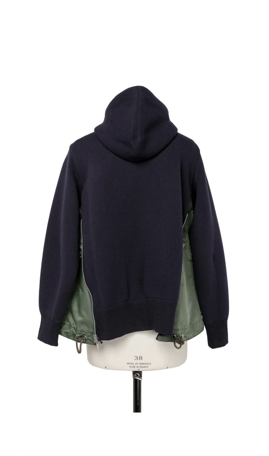 Sacai SACAI SCW-060 SPONGE SWEAT X MA-1 ZIPPER HOODIE Size US S / EU 44-46 / 1 - 2 Thumbnail