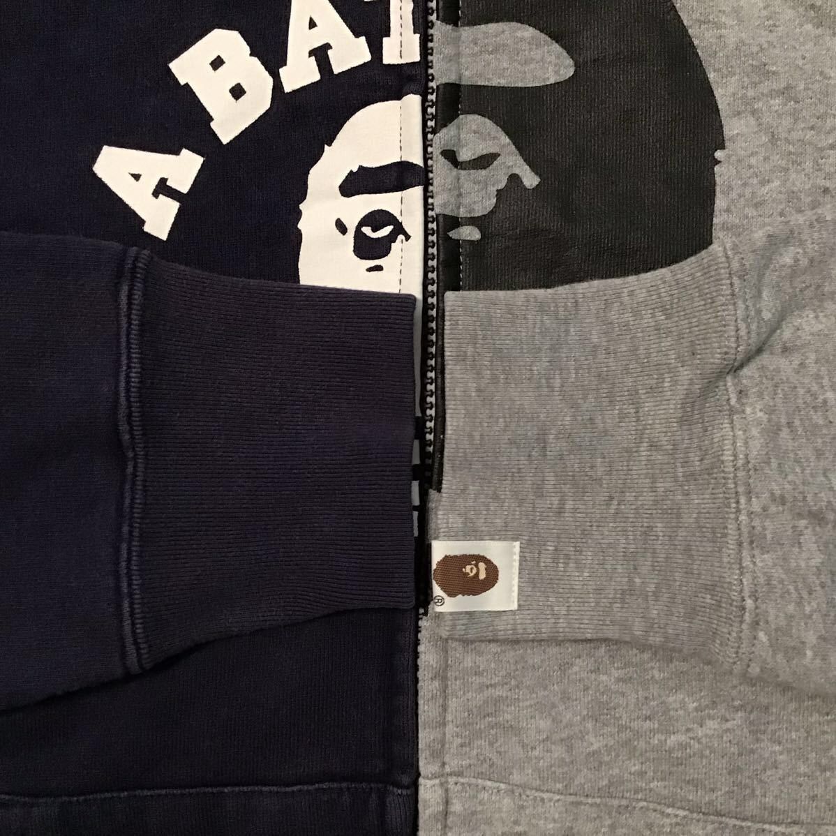 Bape BAPE College logo docking full zip hoodie a bathing ape Size US M / EU 48-50 / 2 - 5 Thumbnail
