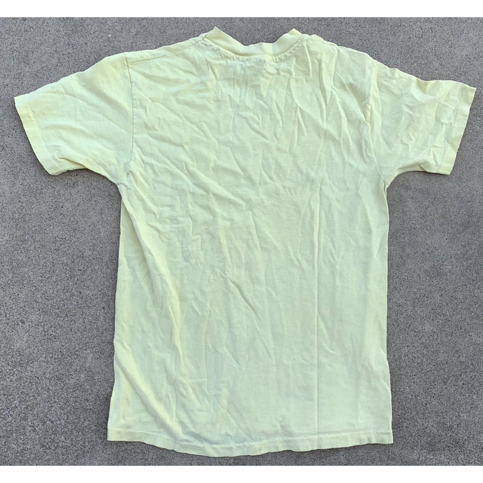 Hanes VINTAGE Hanes Beefy-T T-Shirt Men Short Sleeve Crew Neck Yellow 1980s Hawaii Surf Graphic Vintage 80s Aloha Beach Size L M 38-40 Size US L / EU 52-54 / 3 - 7 Thumbnail