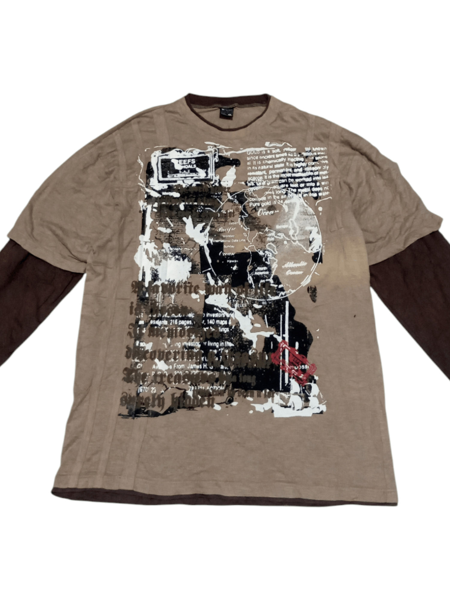 20471120 Y2k japan pract poem double layer long sleeve t shirt Size US XXL / EU 58 / 5 - 1 Thumbnail