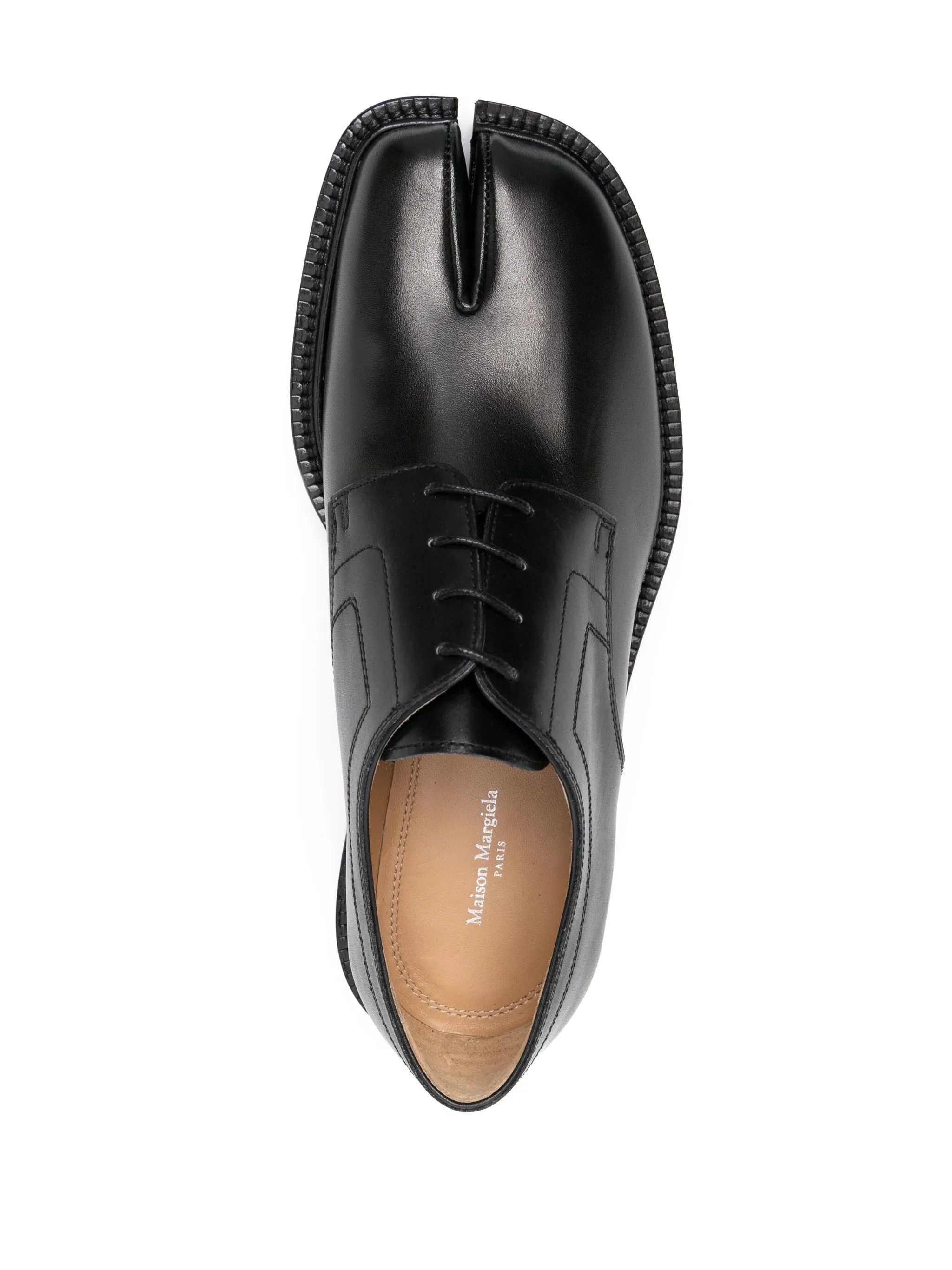 Maison Margiela o1w1db11225 Tabi Lace-up Derby Shoes in Black Size US 10 / IT 40 - 4 Thumbnail