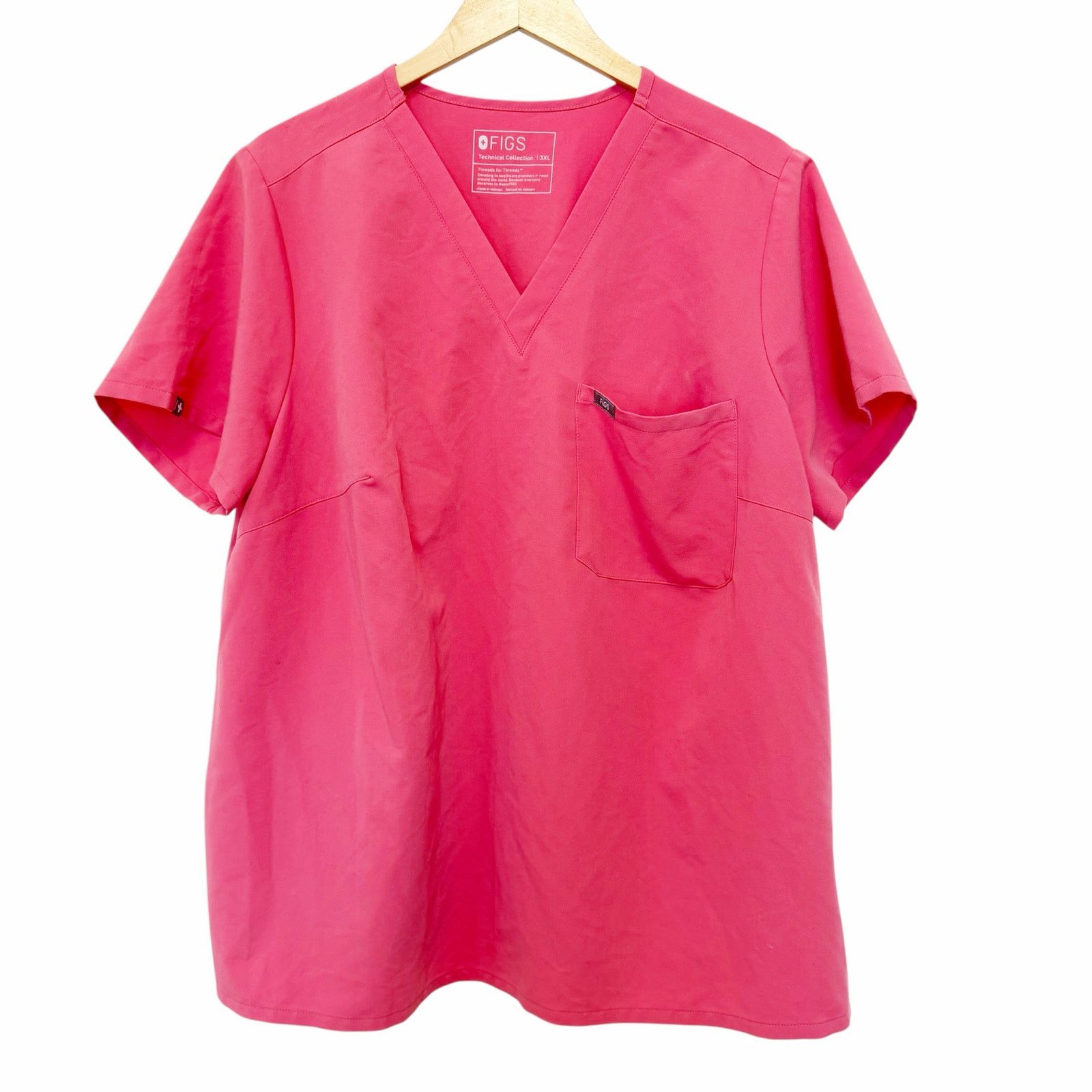 Other Figs Pink Catarina Scrub Top Sz 3XL Size 3XL / US 20-22 - 1 Thumbnail