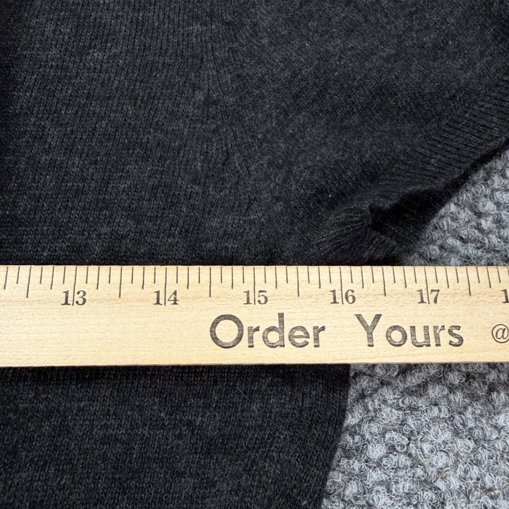 Vintage Vertigo Paris Sweater Dress Womens Large Gray Angora Knit Short Sleeve Fit & Flare Casual Size L / US 10 / IT 46 - 7 Thumbnail