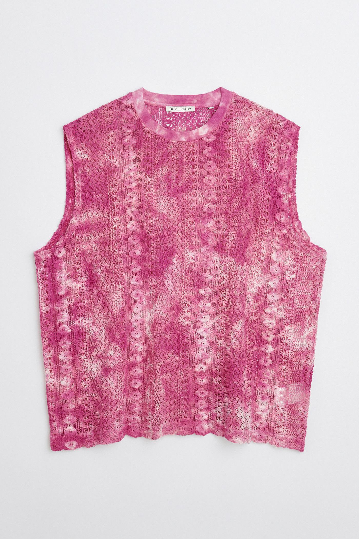 Our Legacy BOX SLEEVELESS Tie Dye Cotton Crochet | Grailed