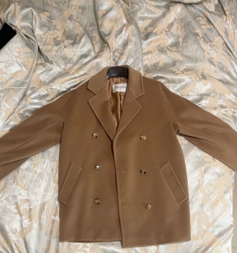 Max Mara Max Mara Camel cropped wool and cashmere coat Size S / US 4 / IT 40 - 2 Thumbnail