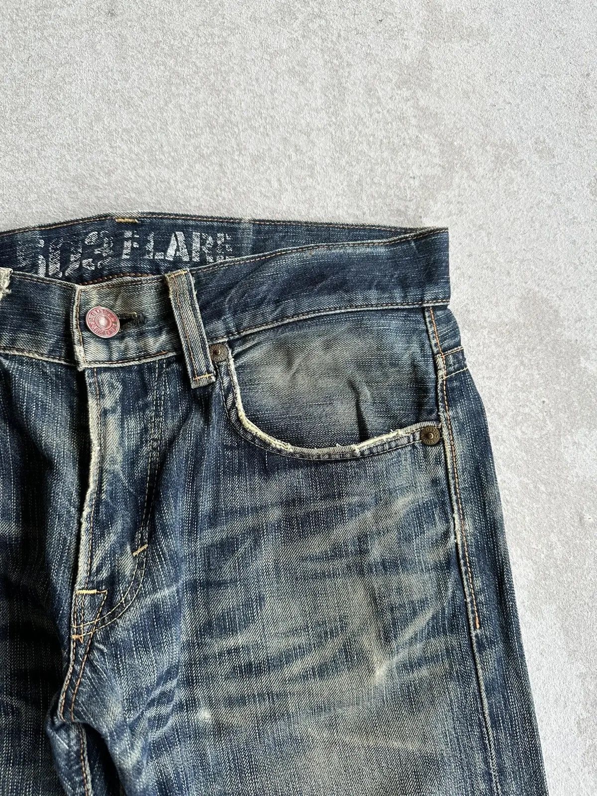 Kapital 🛒 LAST DROP DELETE TODAY🛒 EDWIN 503 Flare Distressed Denim Size US 33 - 4 Thumbnail