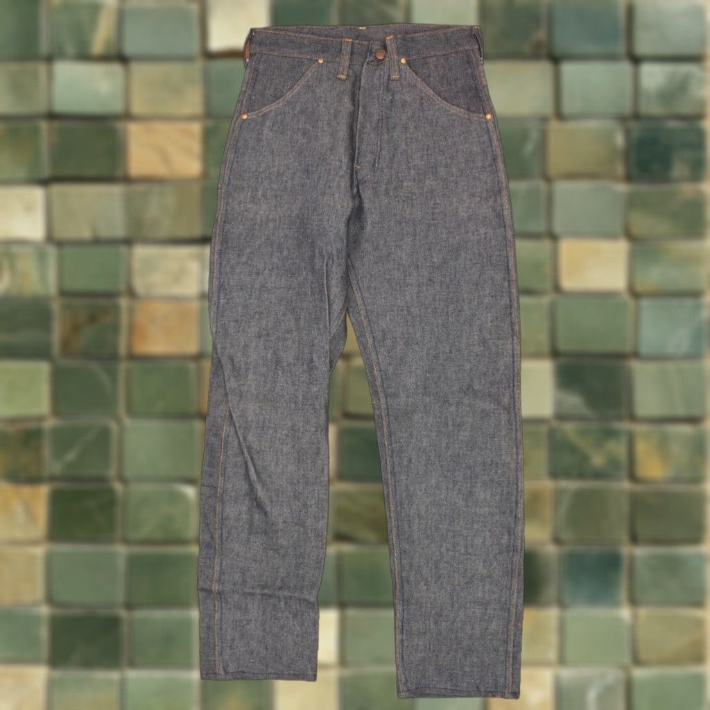 Wrangler VTG 1960s NOS Denim Wrangler Jeans Sz 28x30 60s Cotton Blue Jeans Vintage 60s Mens Size US 28 / EU 44 - 1 Thumbnail