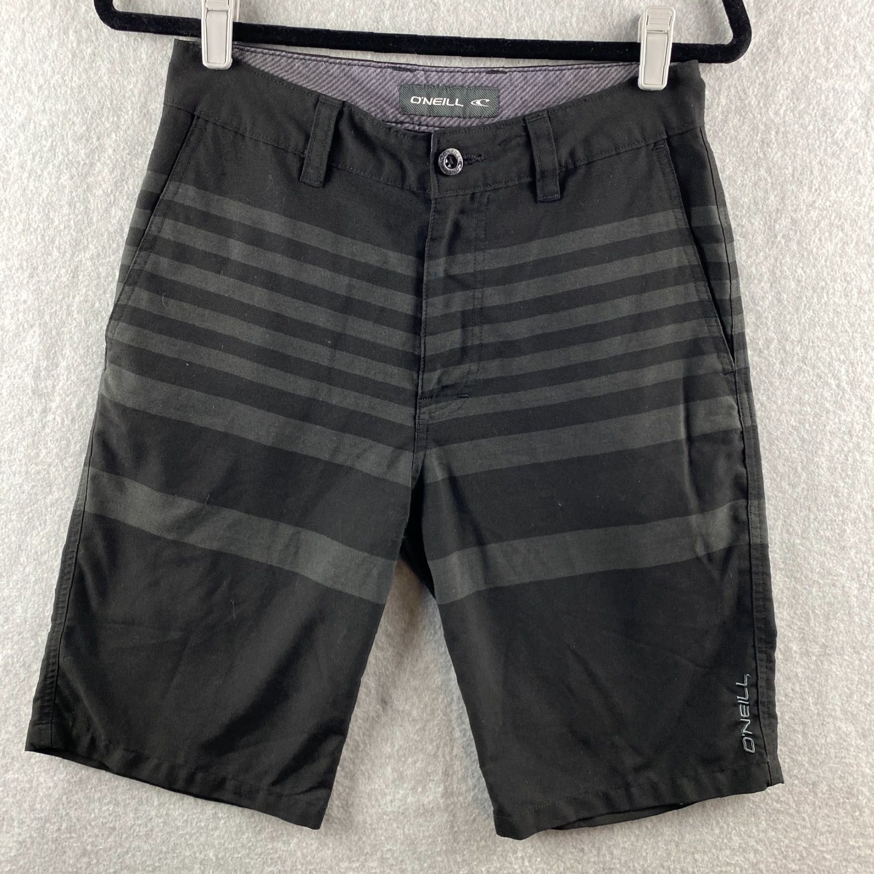 O'Neill O'Neill Hybrid Shorts 28 Mens Black Board Shorts Chino Crossover Striped Golf Size US 28 / EU 44 - 2 Thumbnail