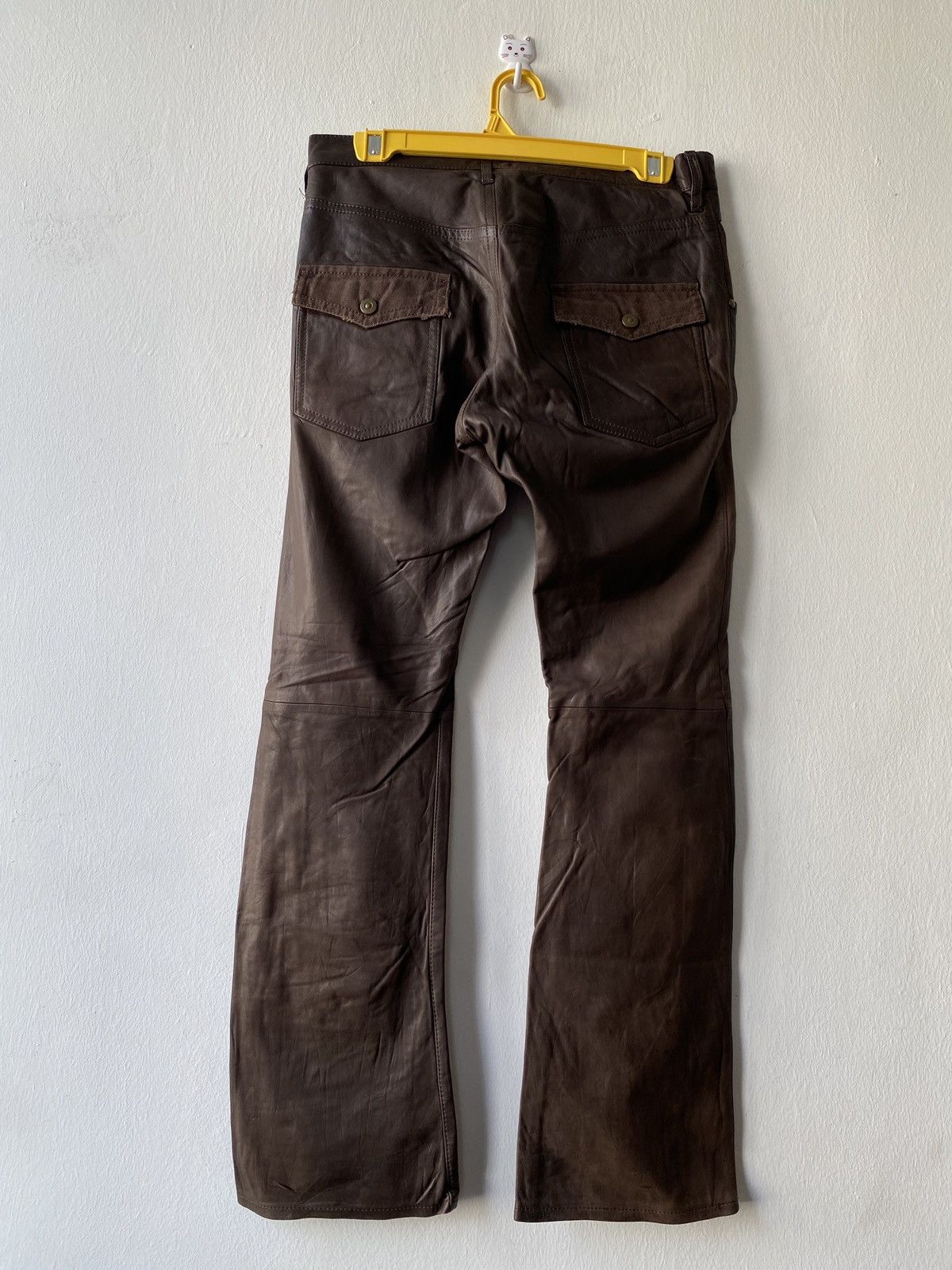 ABAHOUSE Japanese Brand Abahouse Flare Leather Pant Size US 29 - 2 Thumbnail
