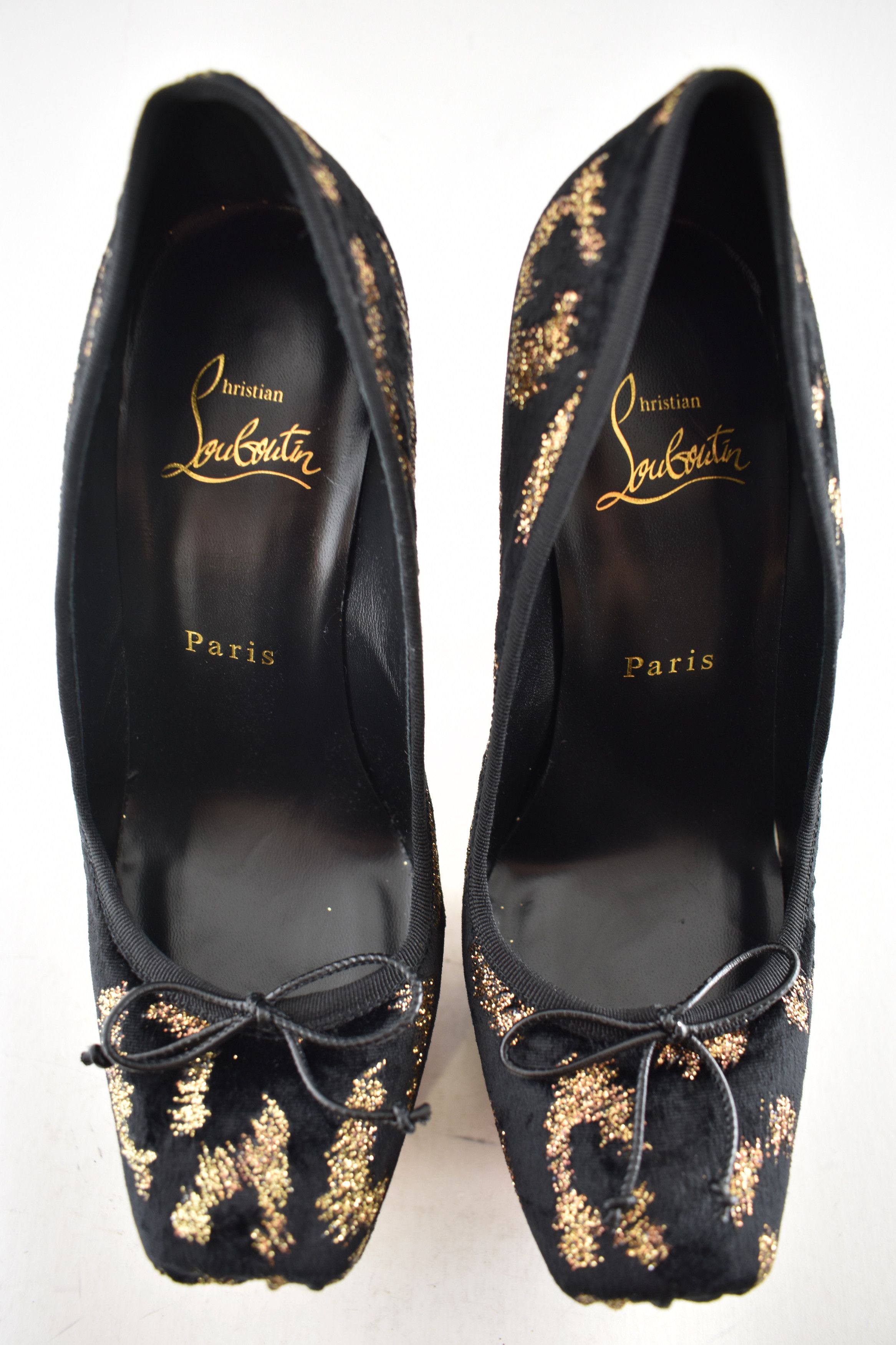 Christian Louboutin Cassia Nodo Alta 160 Black Platform Ballet Heel Pump 36 Size US 6 / IT 36 - 12 Thumbnail