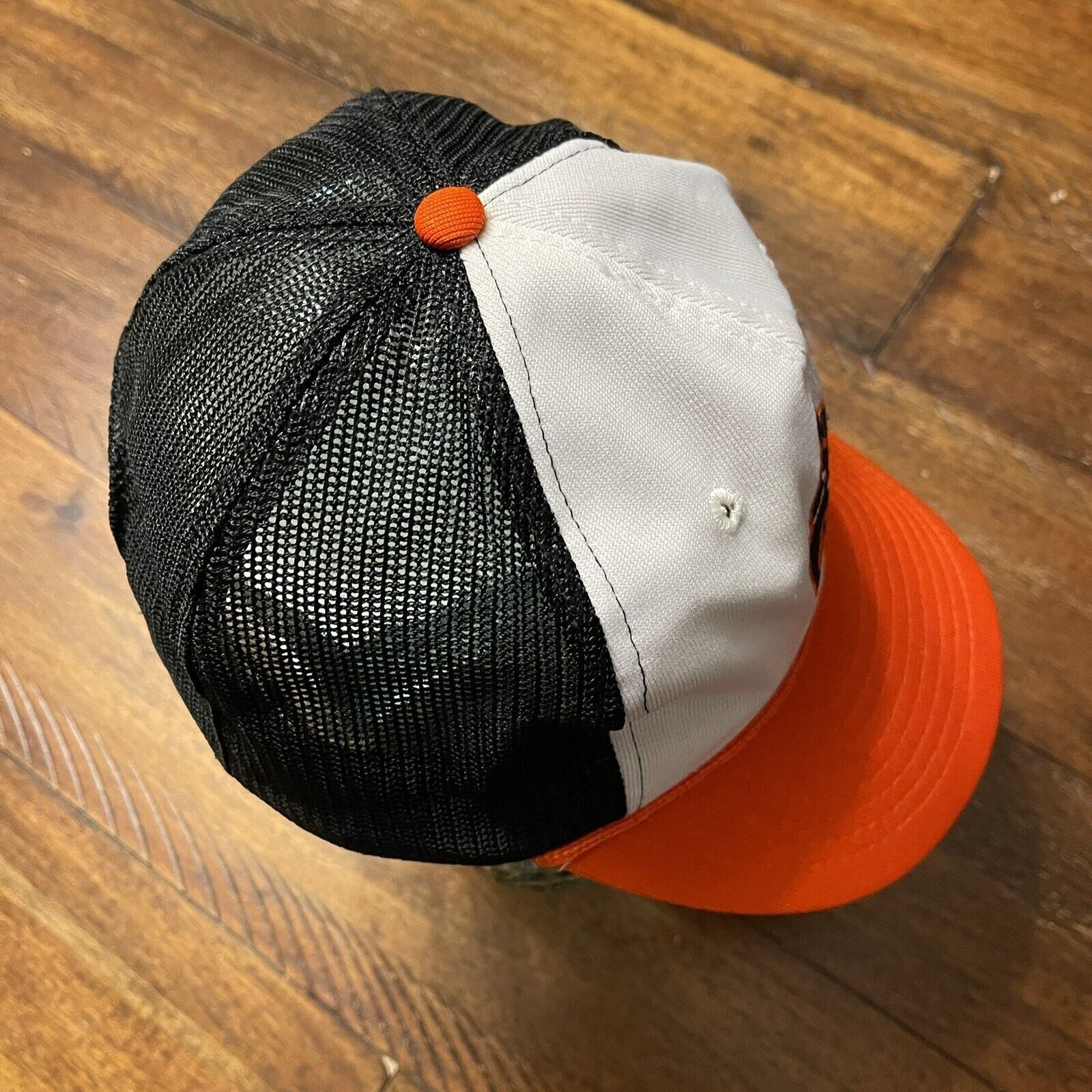 MLB Vtg Cartoon Bird Baltimore Orioles Snap Back Truckers Cap Size ONE SIZE - 6 Thumbnail