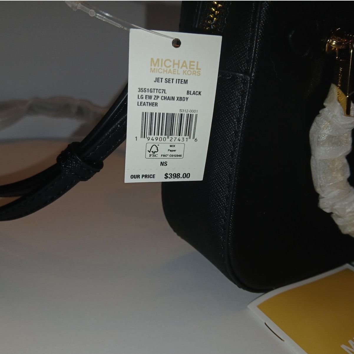 Michael Kors Michael Kors Jet Set Large Saffiano Leather Crossbody Bag Size ONE SIZE - 5 Thumbnail