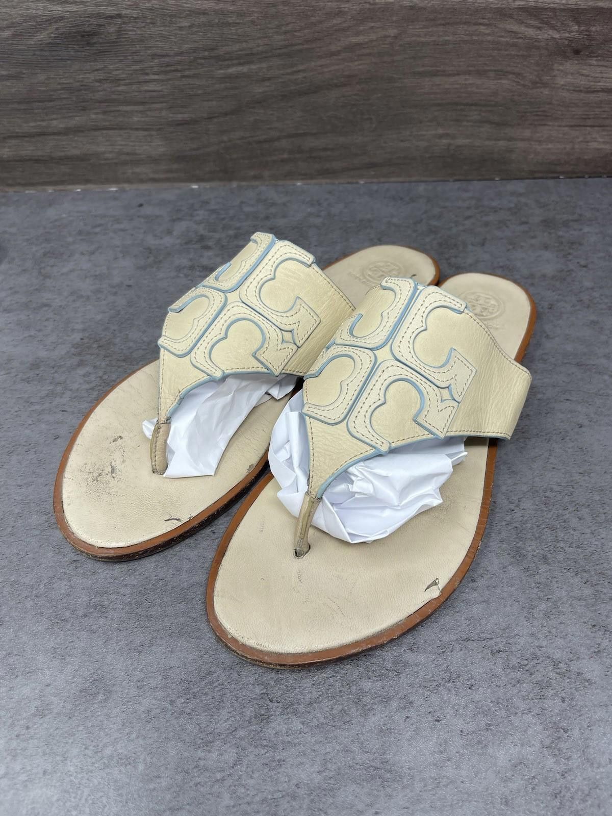 Other Tory Burch Sandals Womens Size 10.5 Jamie Full Logo Thong Size US 10.5 / IT 40.5 - 1 Thumbnail