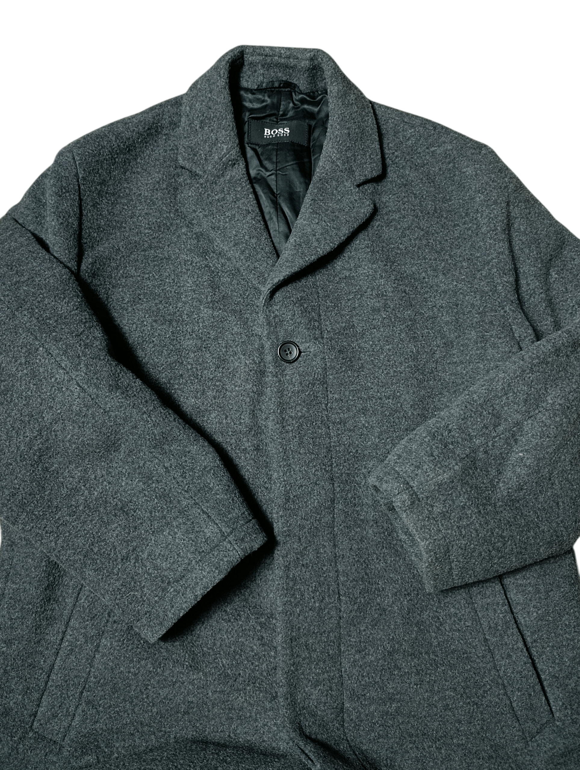 Hugo Boss Vintage Hugo Boss Wool Coat Size US L / EU 52-54 / 3 - 2 Thumbnail